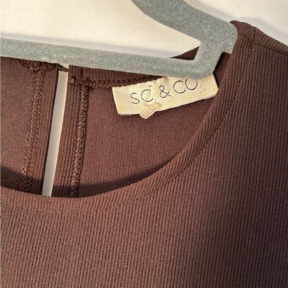 SC & CO Vintage brown faux belt tank top Size 12 - Picture 3 of 6